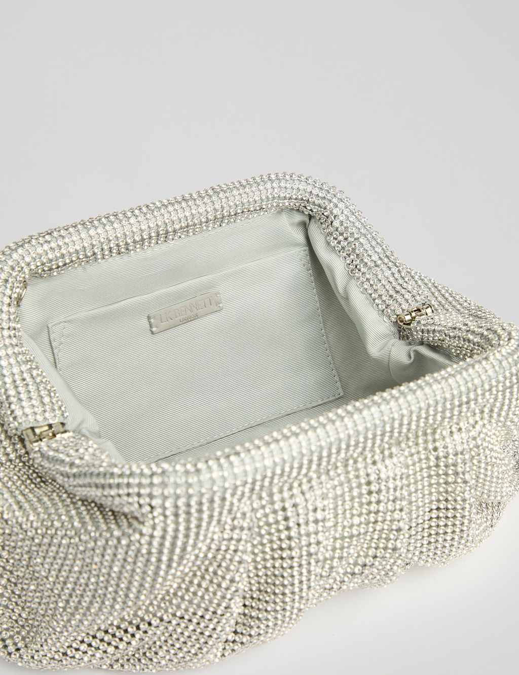 Crystal Metallic Chain Strap Clutch Bag 3 of 3