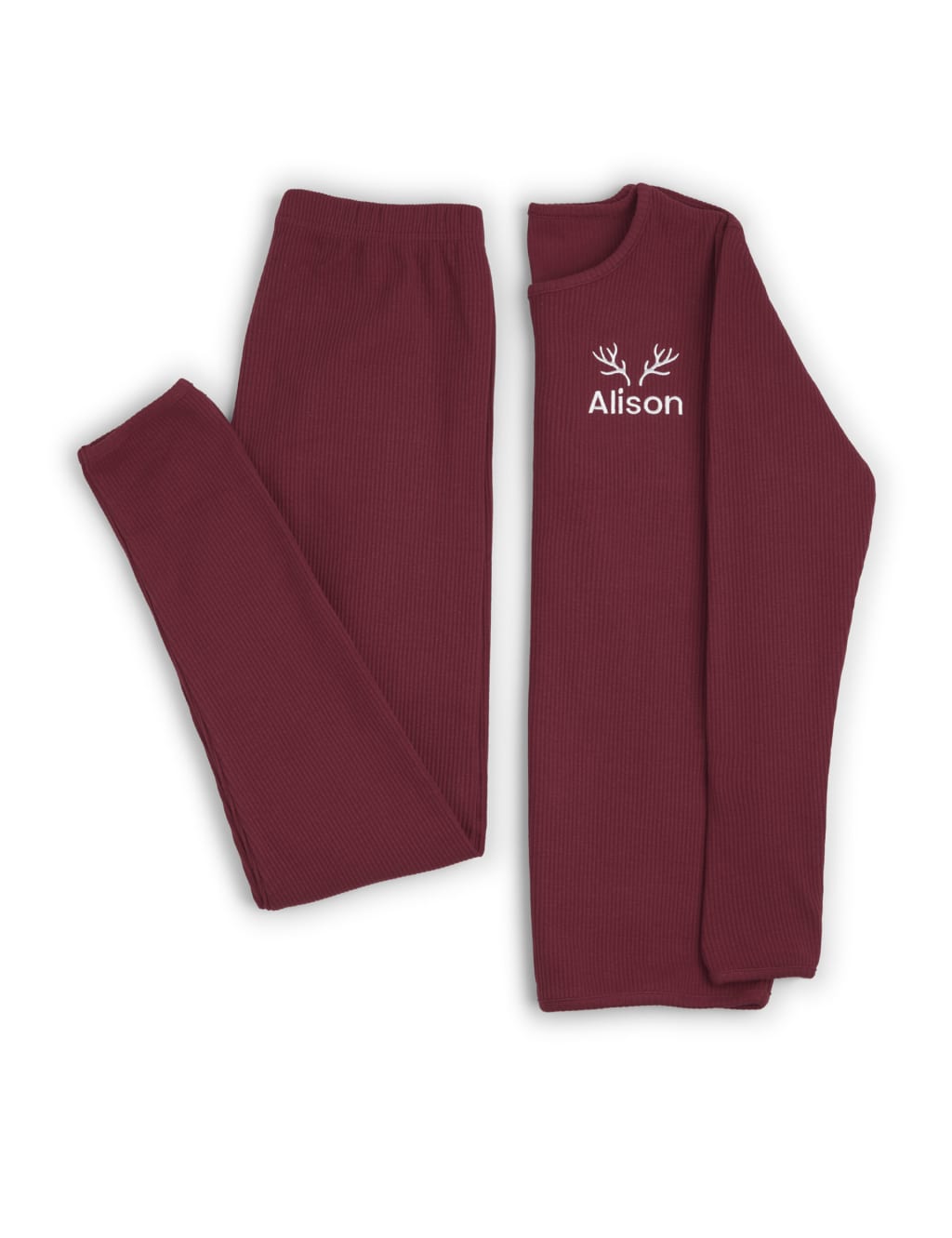 Personalised Women's Reindeer Lounge Set 6 of 6