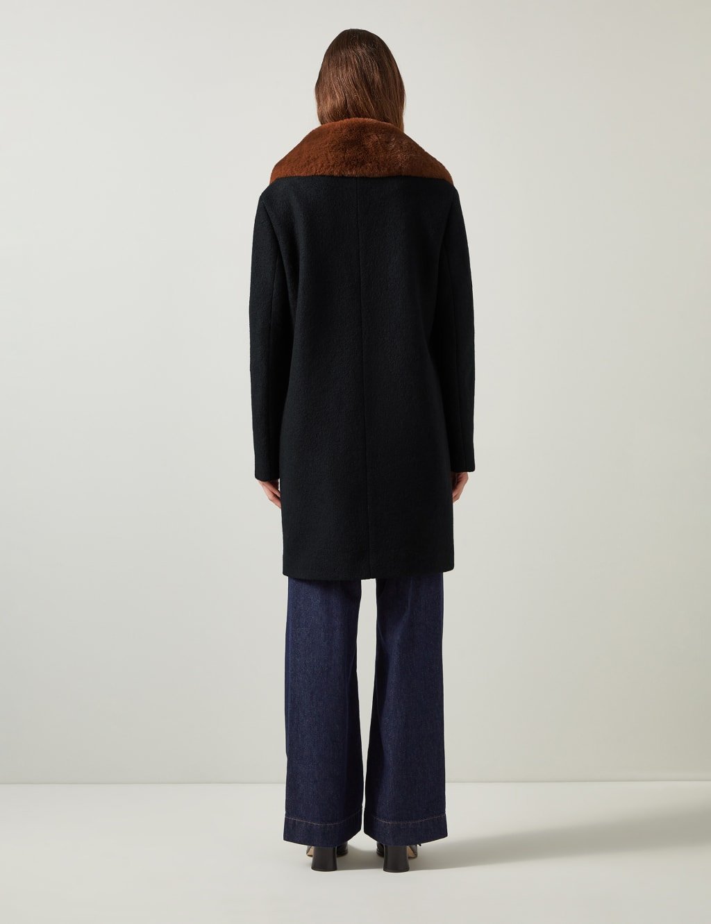 Pure Wool Faux Fur Collar Coat 3 of 4