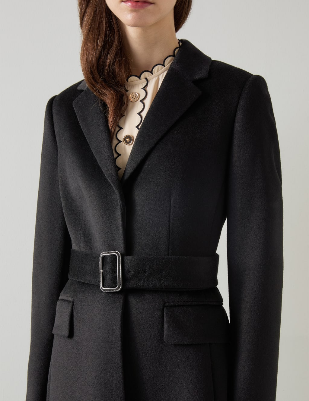Pure Wool Belted Longline Coat 4 of 4