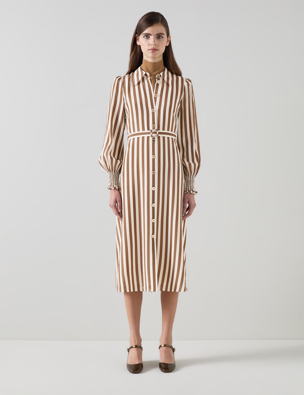 Lk bennett striped dress shop