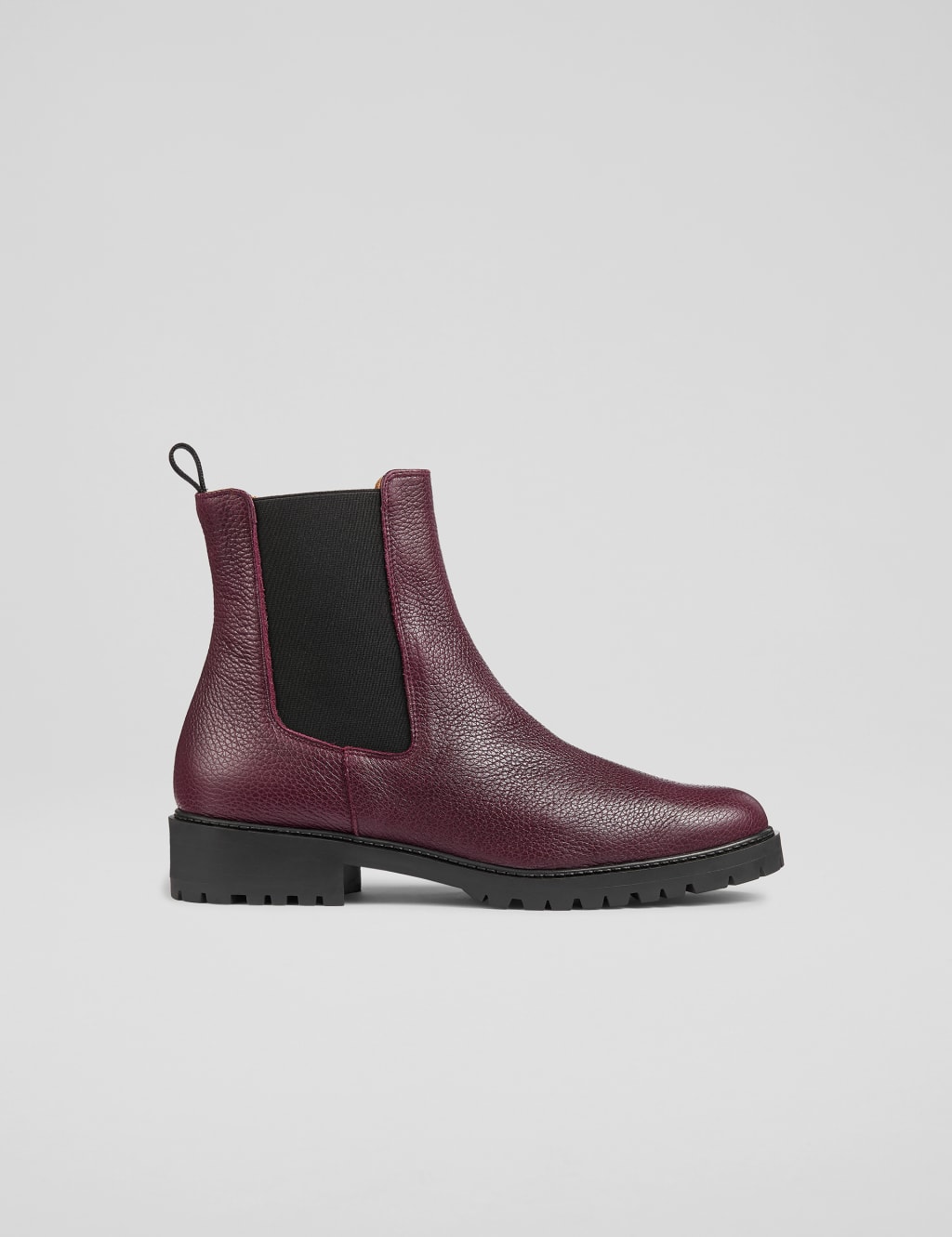 Dune burgundy chelsea boots 2025