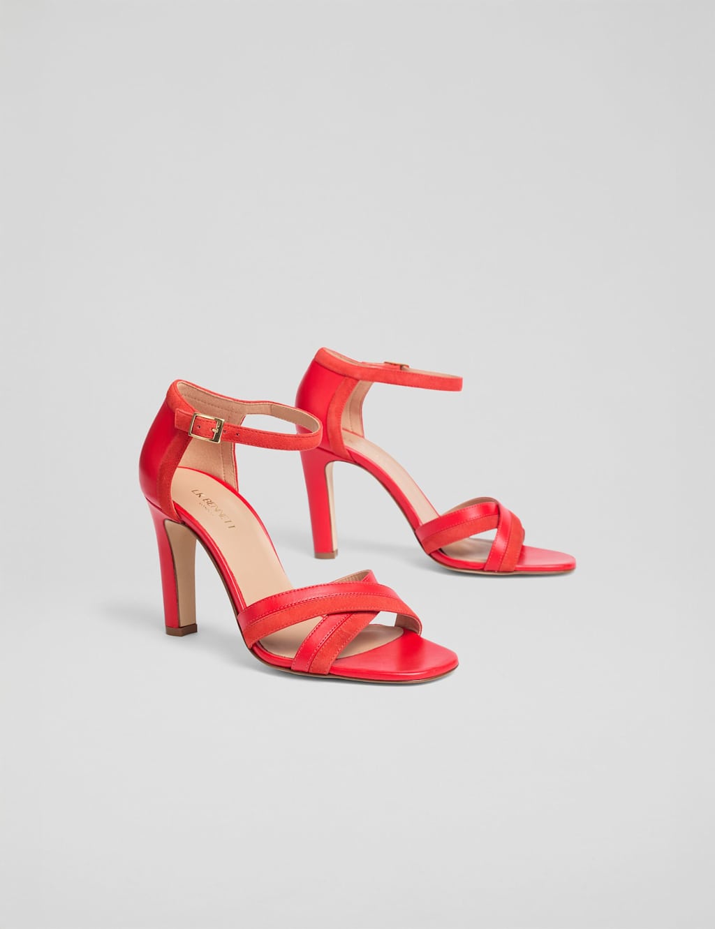 Leather Ankle Strap Stiletto Heel Sandals 3 of 4