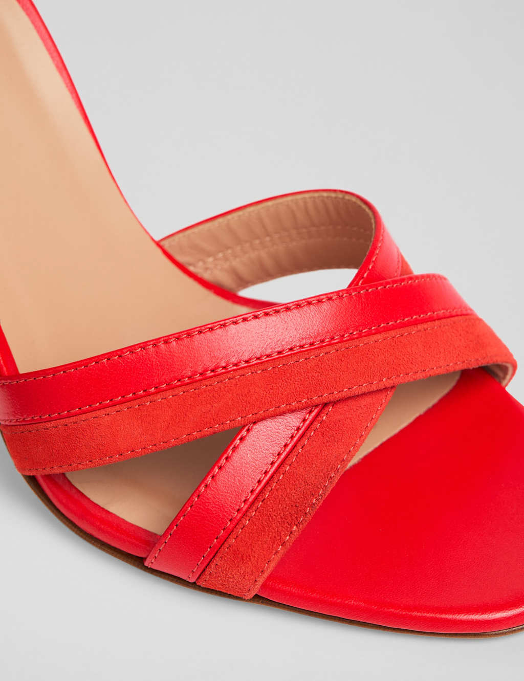 Leather Ankle Strap Stiletto Heel Sandals 4 of 4