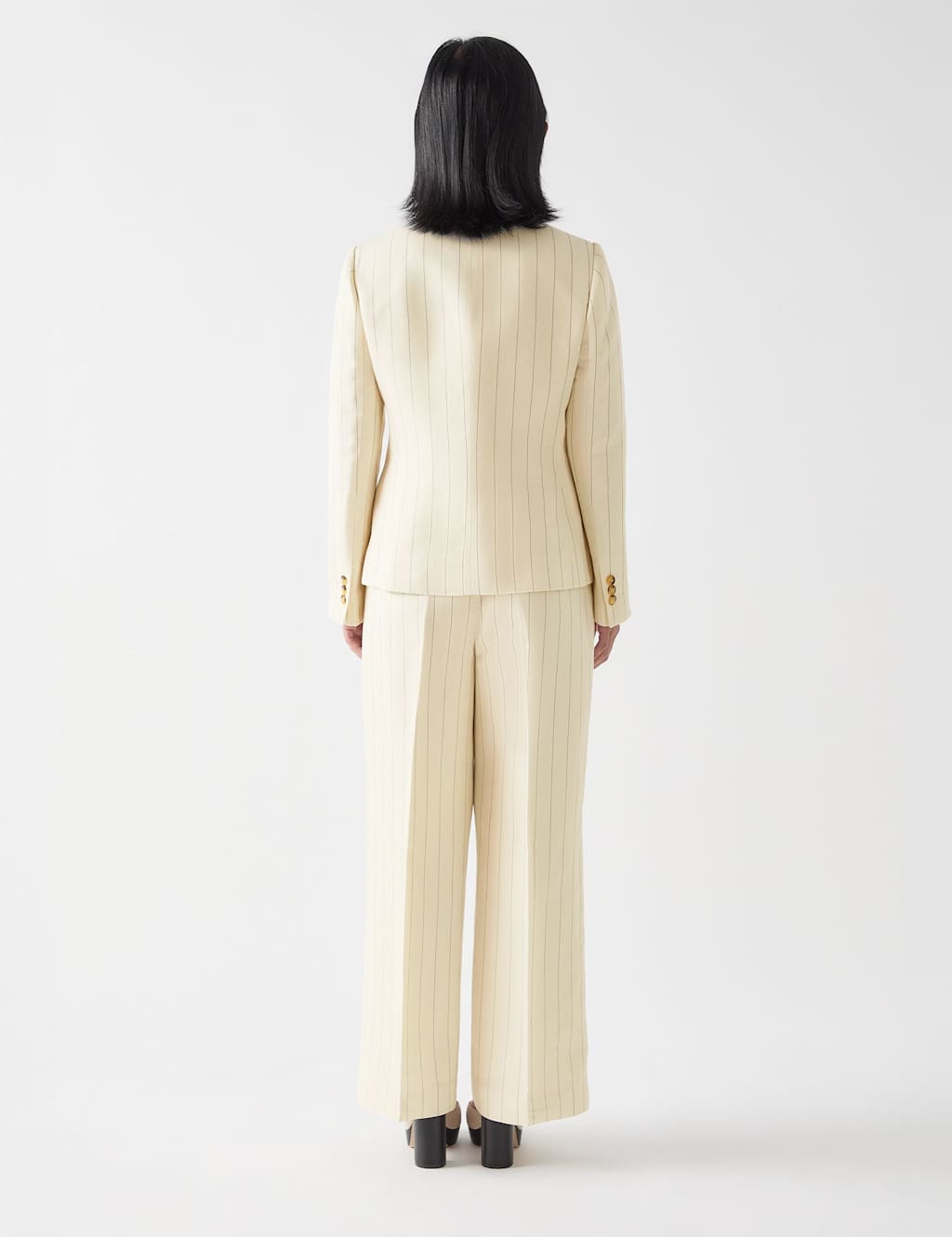 Striped Straight Leg Trousers 3 of 4