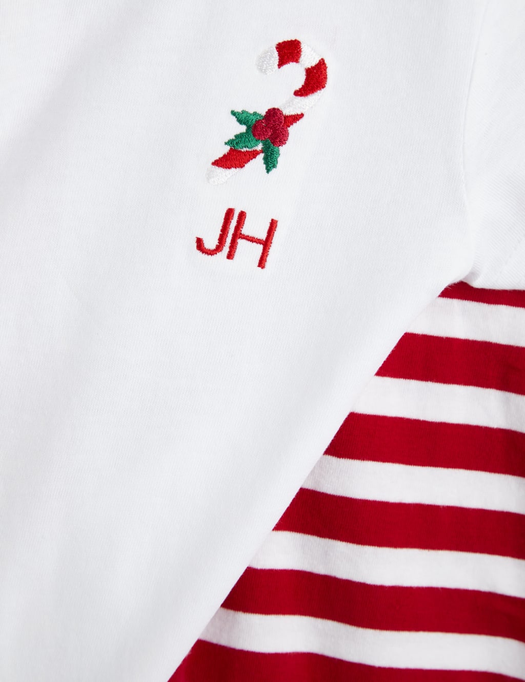 Personalised Baby Candy Cane Family Pyjamas 5 of 5