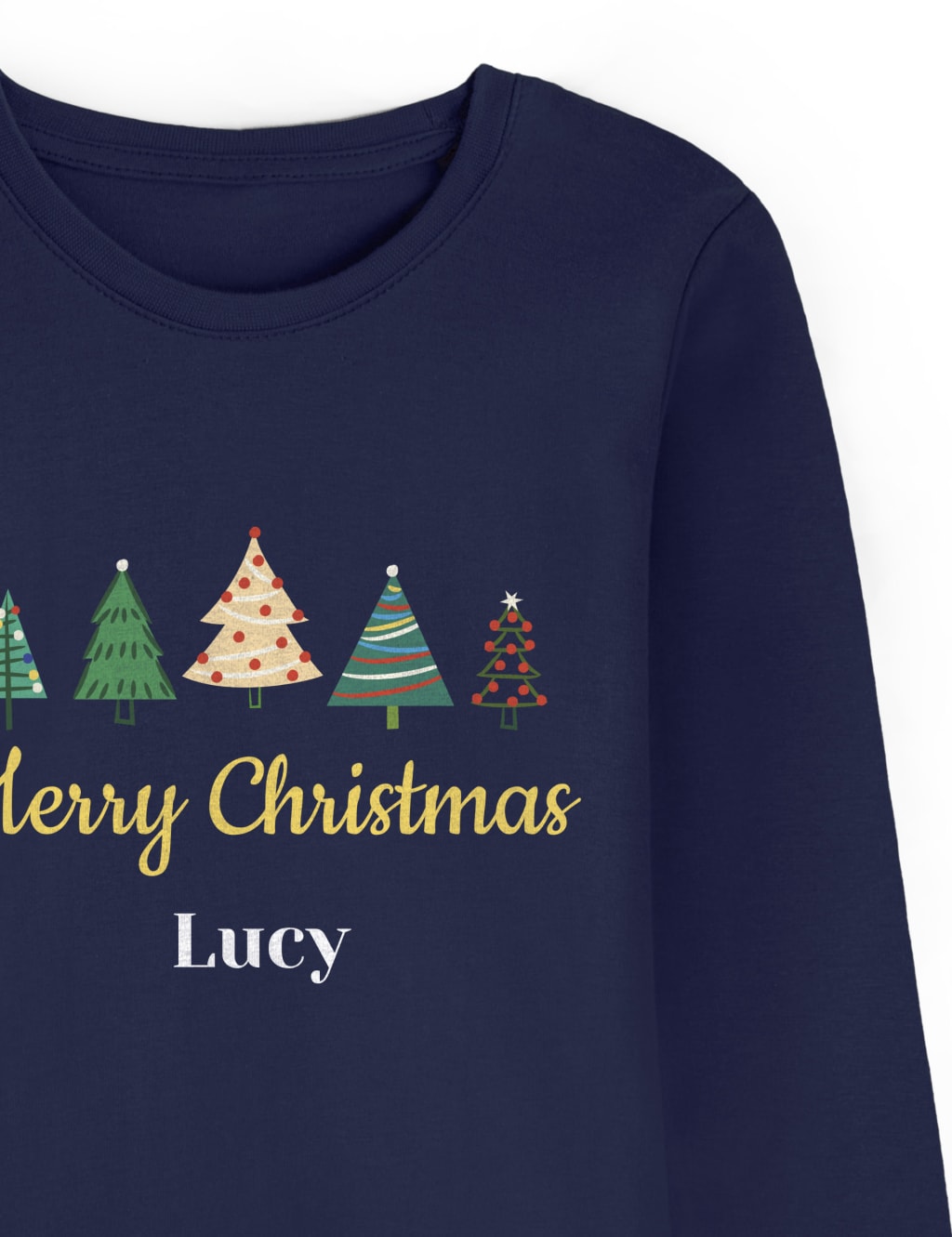 Personalised Kids Christmas Tree Pyjamas 2 of 3