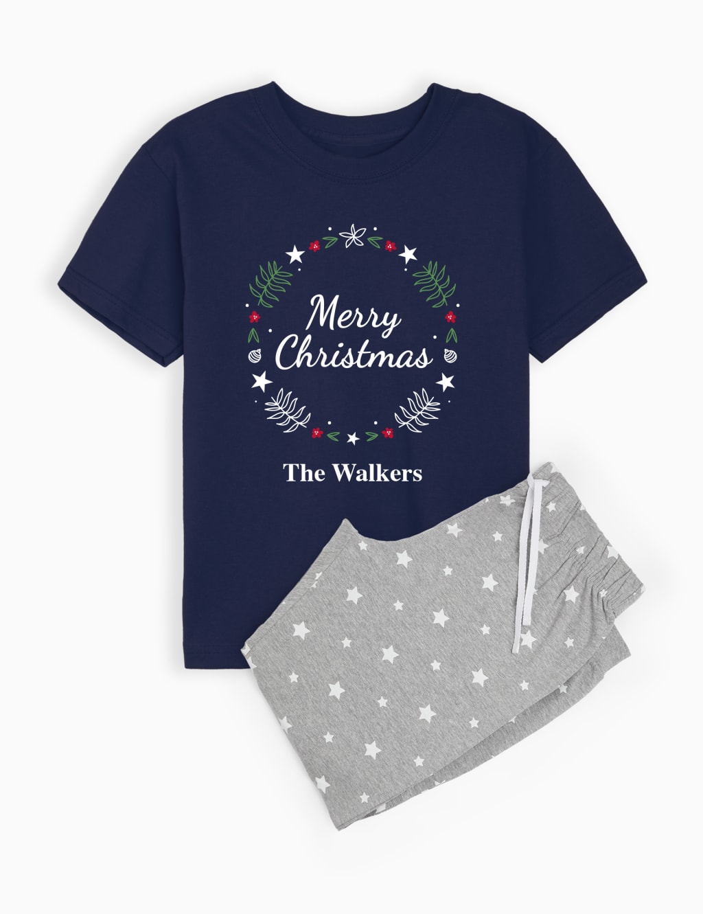 Personalised Baby Wreath Family Pyjamas 1 of 3
