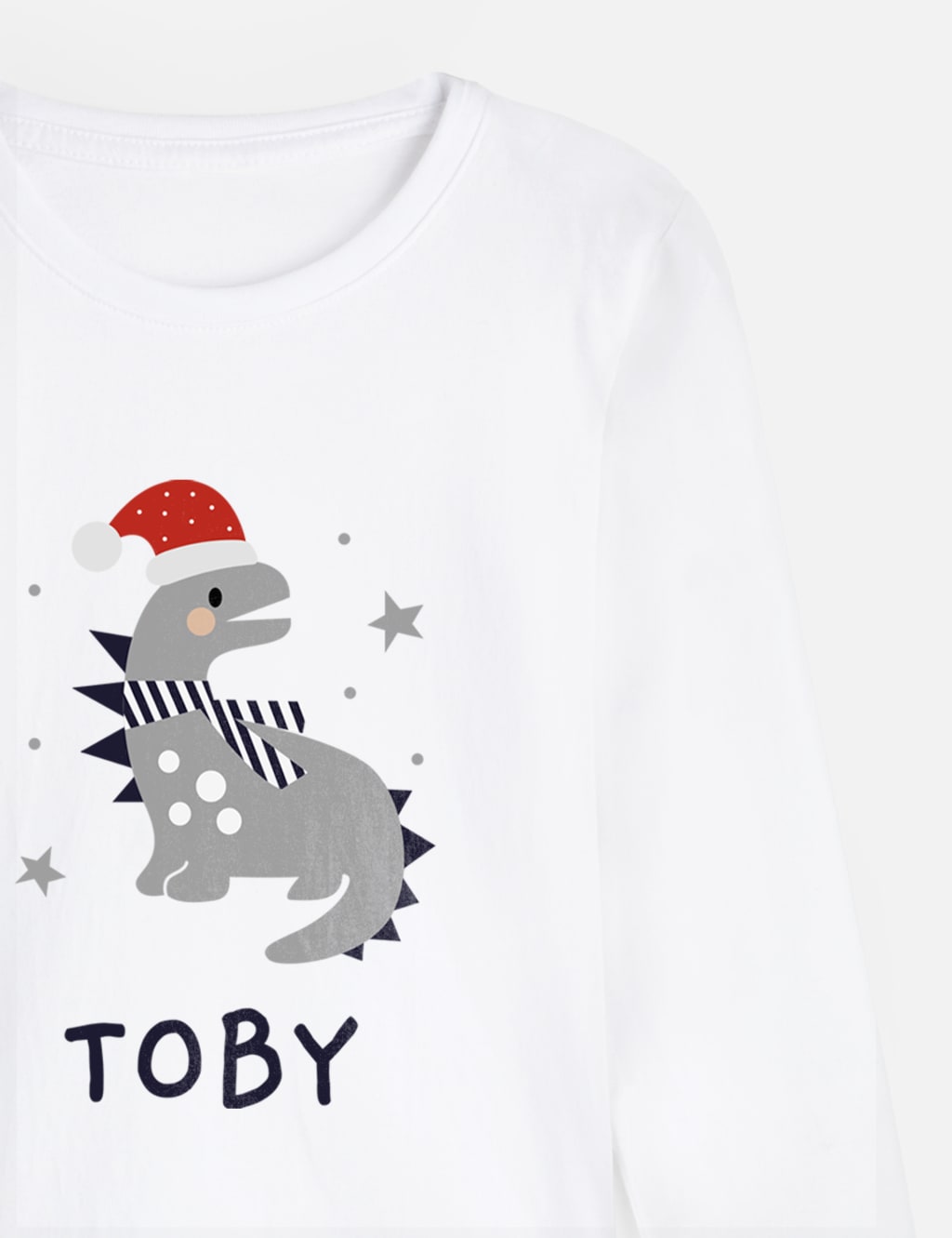 Personalised Santa Dino Pyjamas 3 of 3