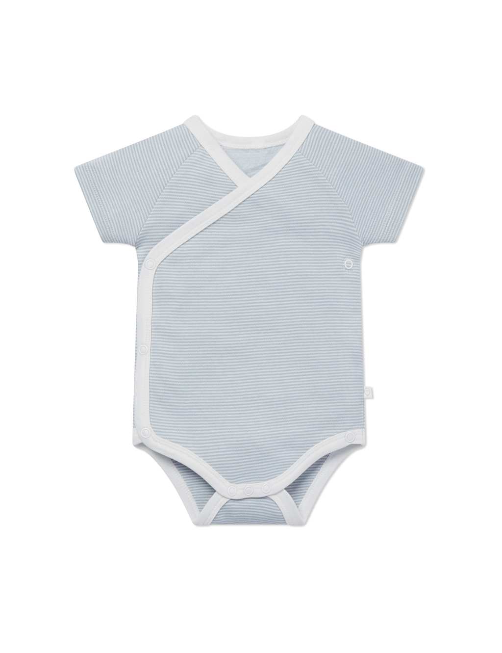 Cotton Blend Striped Wrap Bodysuit (7lbs-18 Mths) 2 of 4