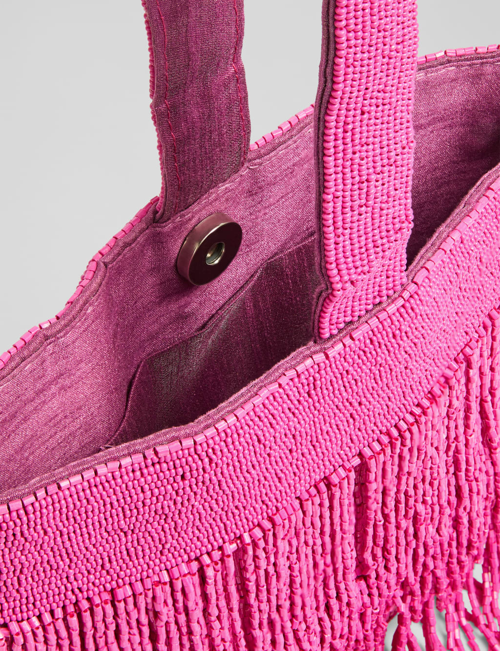 Estelle Magenta Beaded Clutch Bag 2 of 3