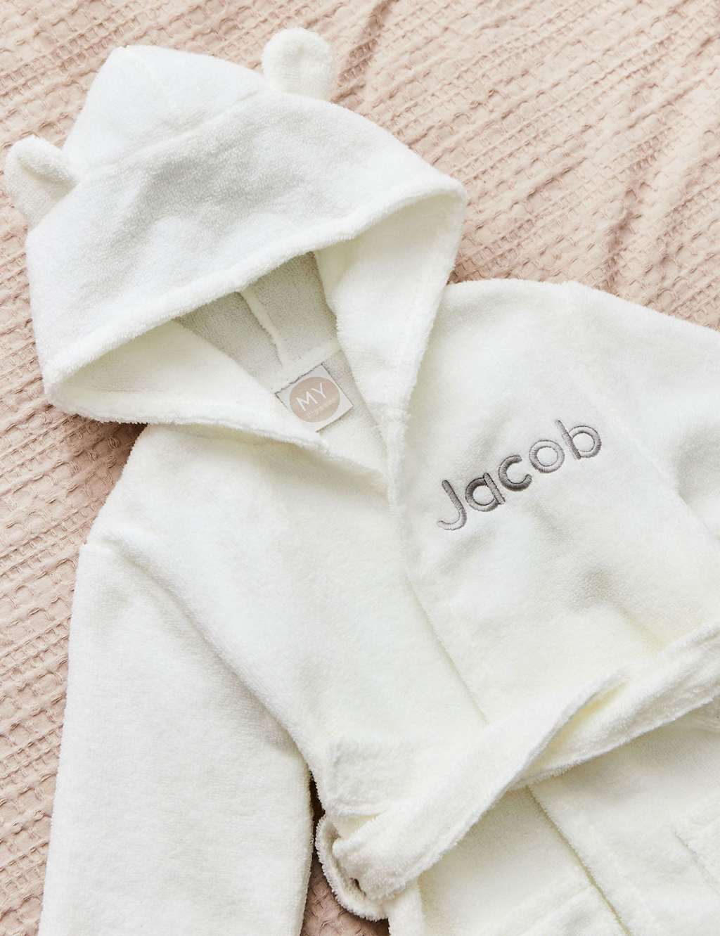 Personalised Ivory Towelling Robe | My 1st Years | M&S