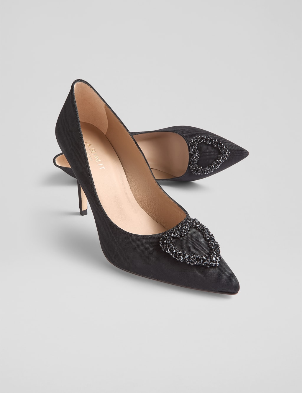 Embellished Stiletto Heel Court Shoes
