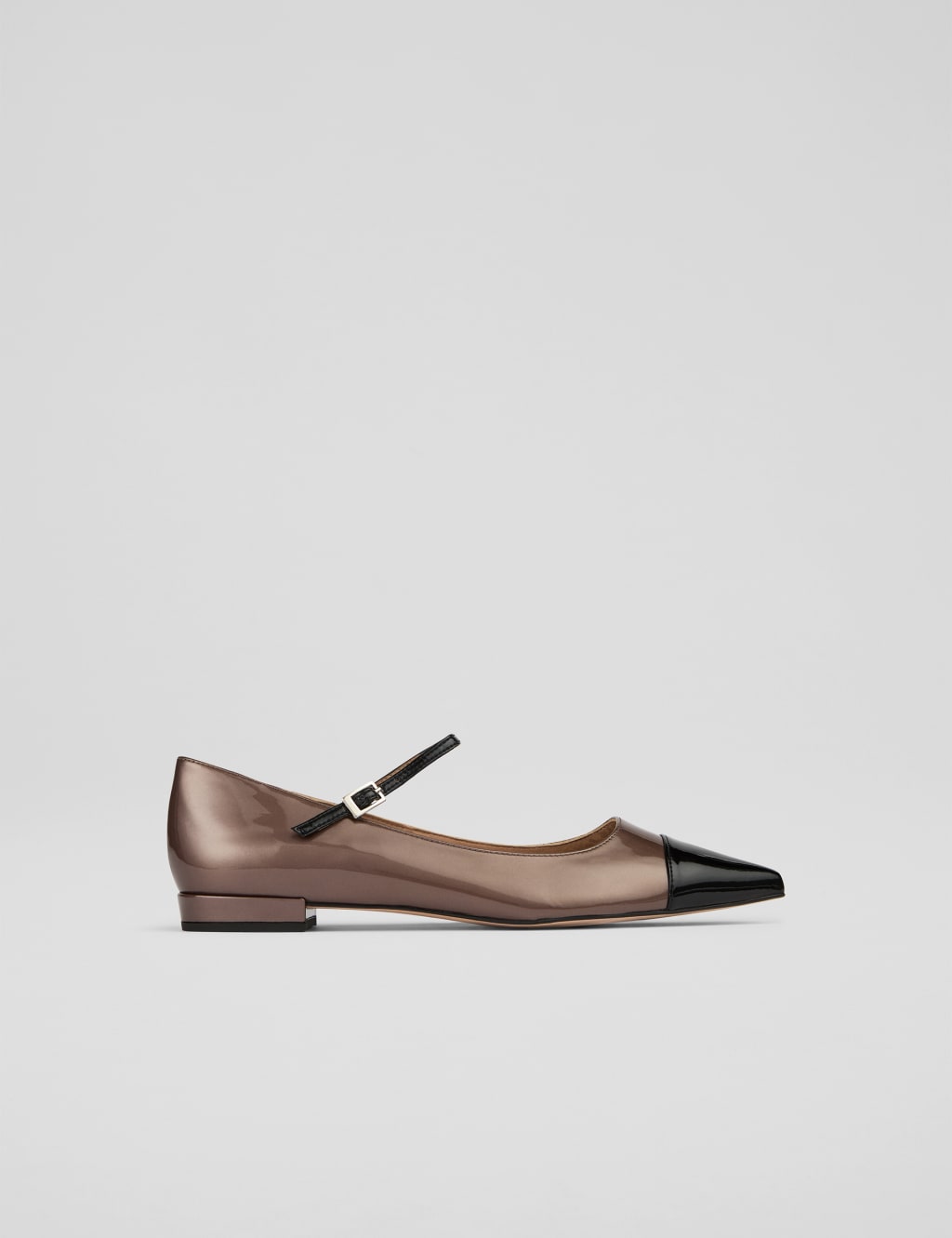 Leather Patent Flat Pointed Pumps 1 of 4