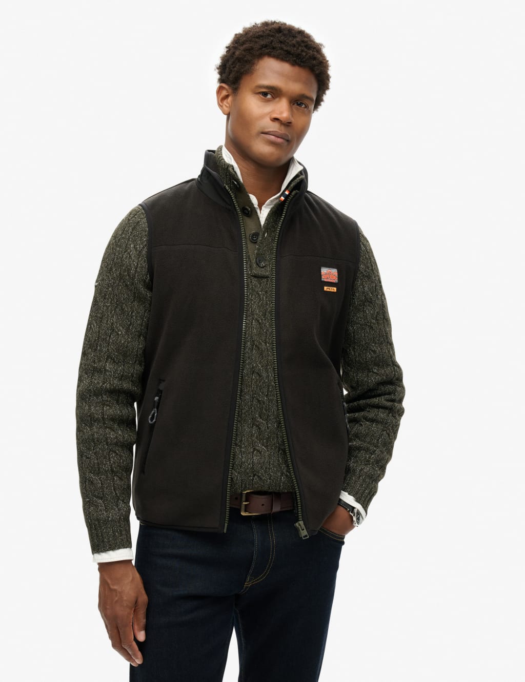 M&s mens fleece gilet outlet