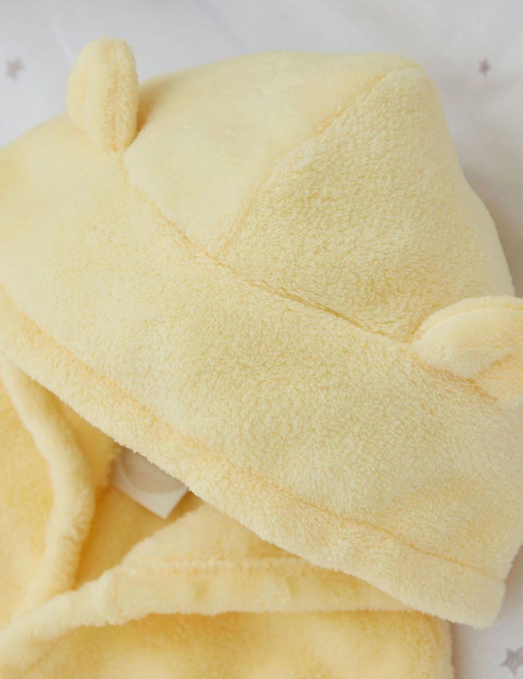 Personalised Sunshine Yellow Fleece Robe With Ears 2 of 3