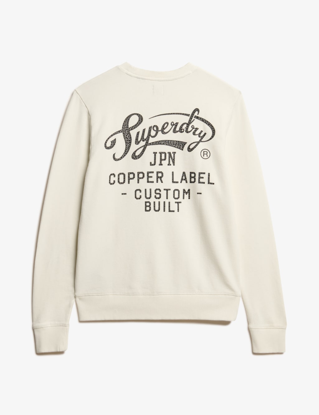 Pure Cotton Logo Graphic Crew Neck Sweatshirt
