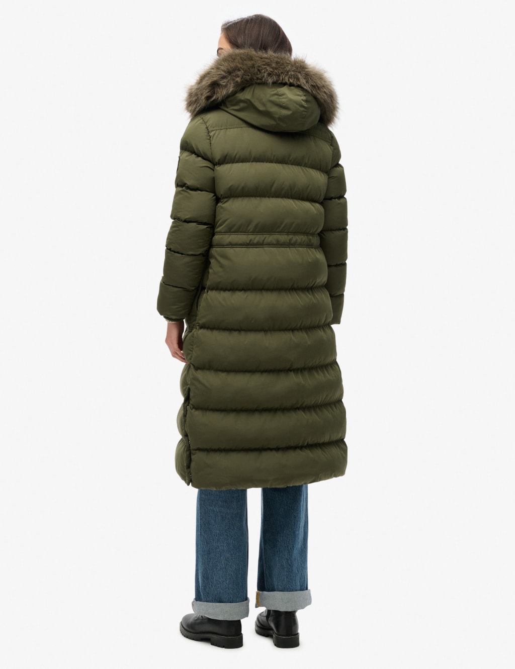 Faux Fur Hooded Longline Coat 4 of 7