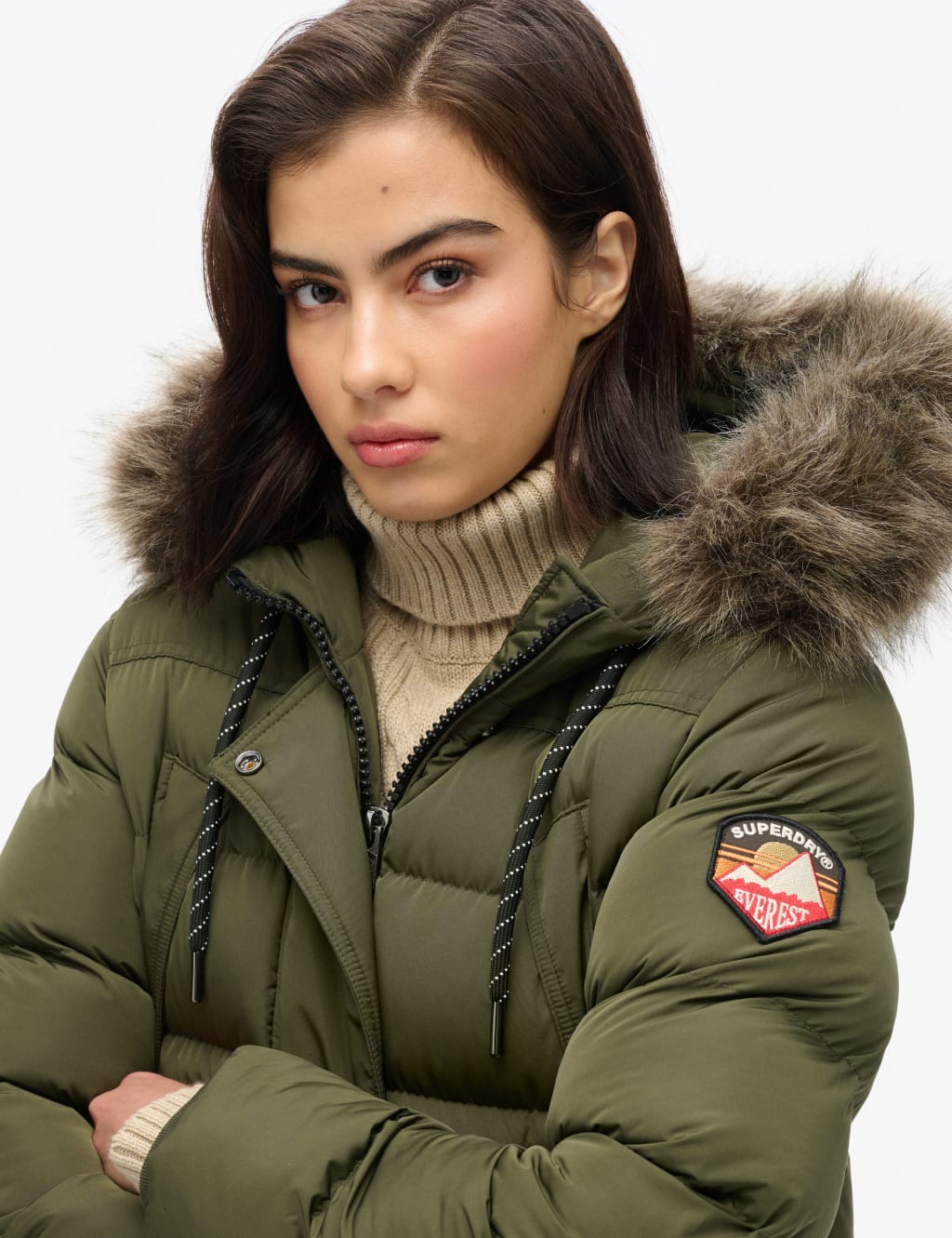 Faux Fur Hooded Longline Coat 6 of 7