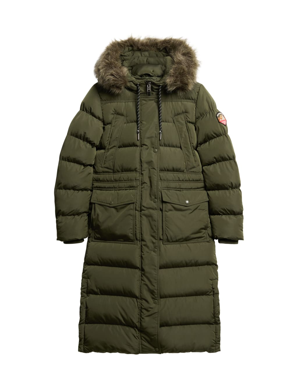 Faux Fur Hooded Longline Coat 2 of 7