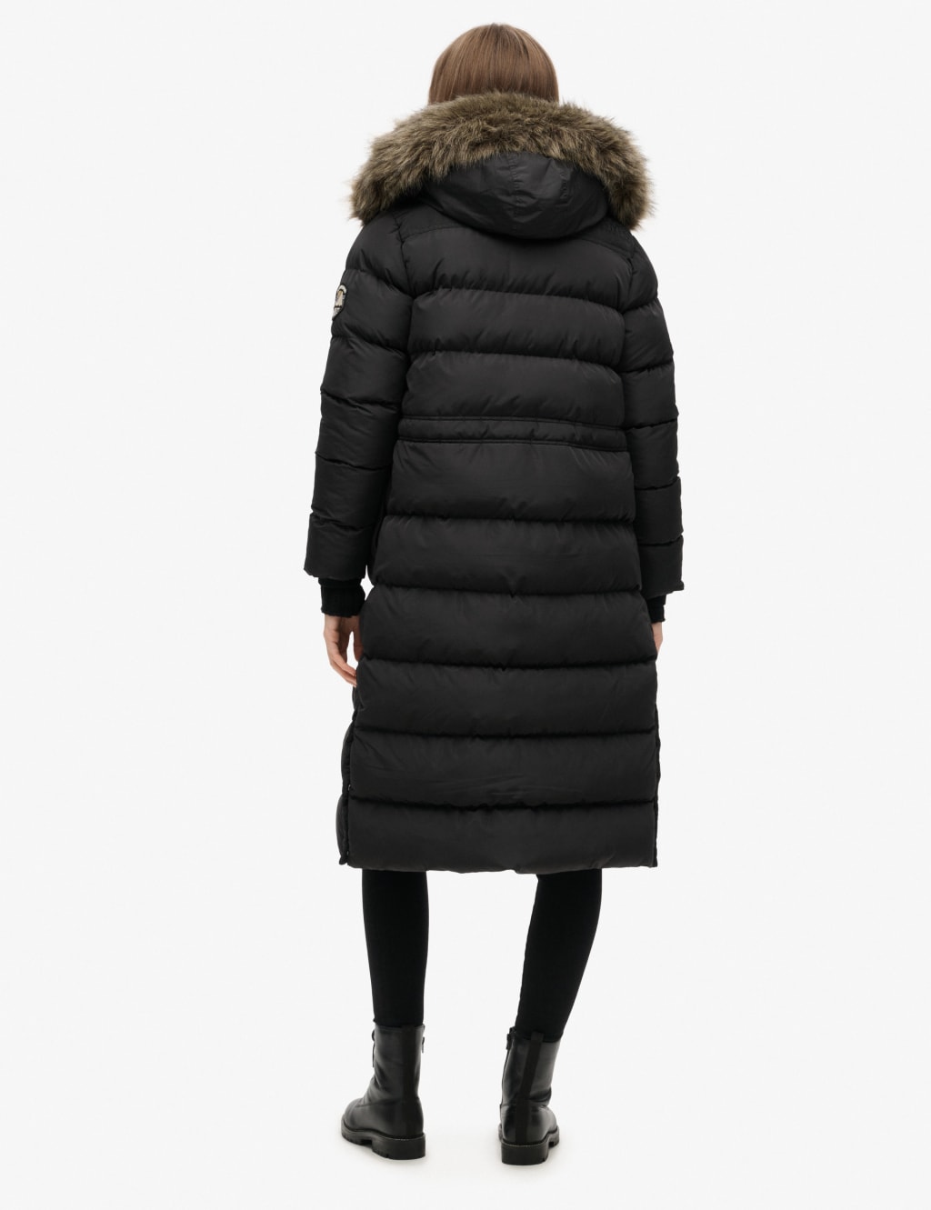 Faux Fur Hooded Longline Coat 4 of 6