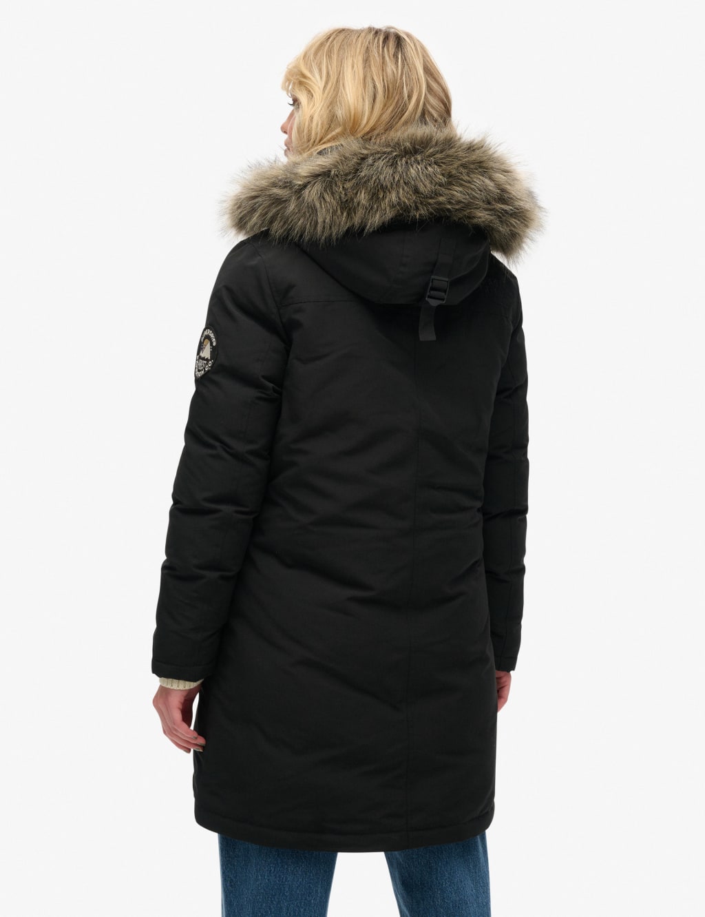 Hooded Relaxed Longline Parka Coat 5 of 7