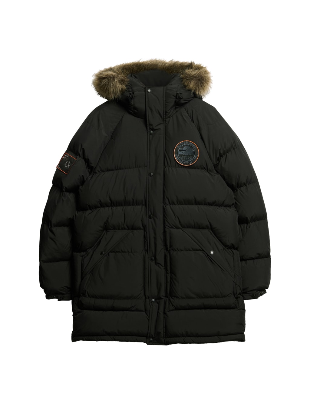 Padded Hooded Longline Parka Jacket 2 of 7