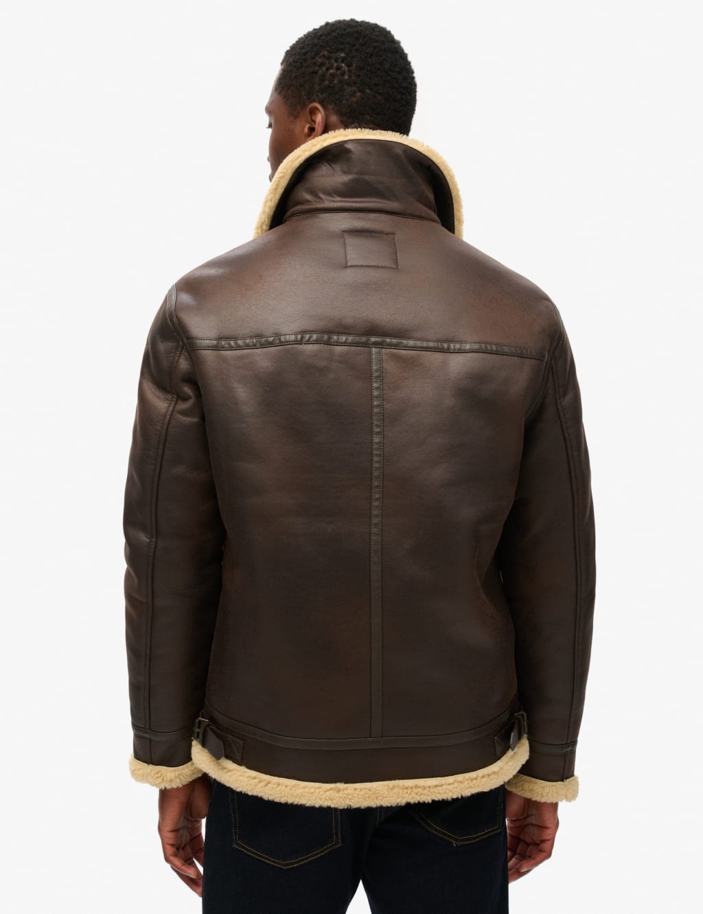 Faux Shearling Aviator Jacket Superdry M S