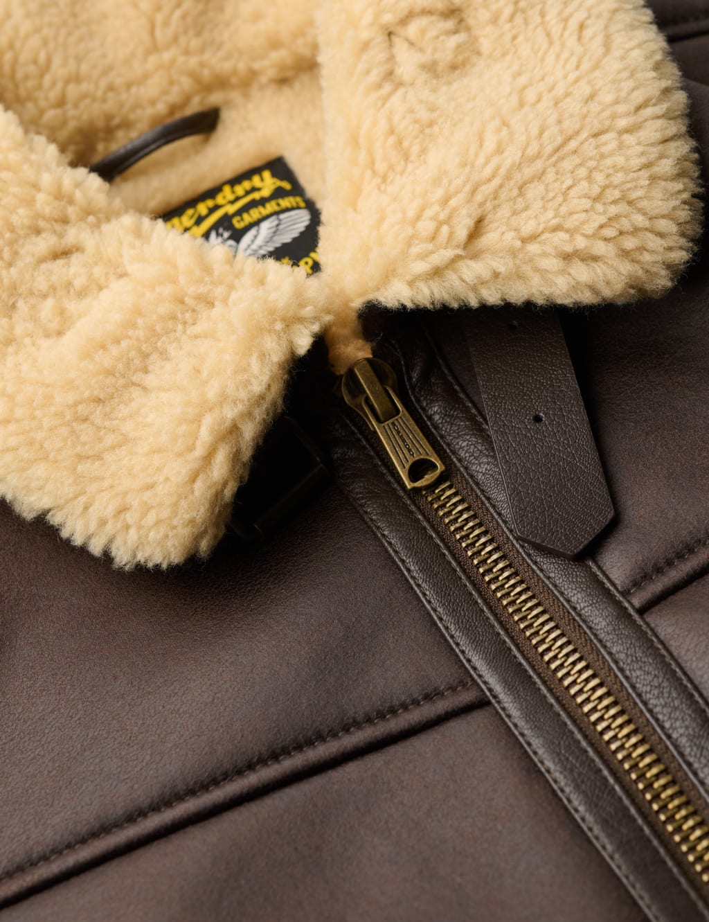 Faux Shearling Aviator Jacket 7 of 7