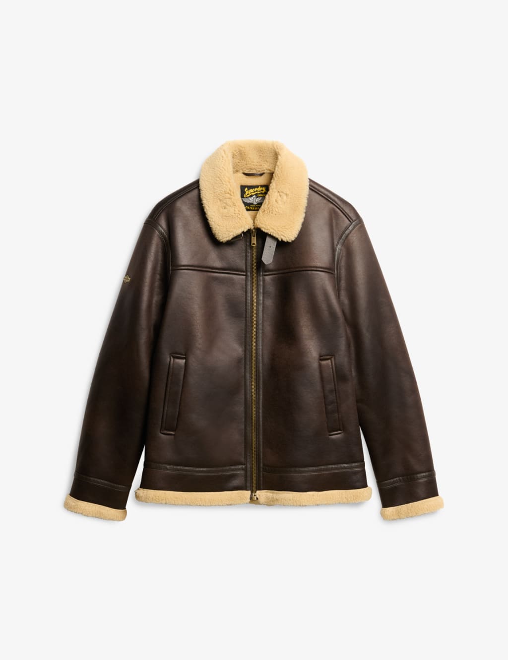 Faux Shearling Aviator Jacket 2 of 7