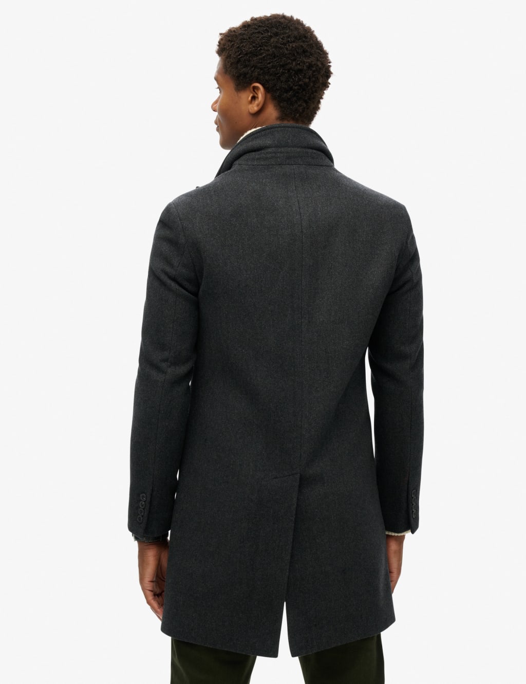 Herringbone Double Breasted Coat 5 of 7