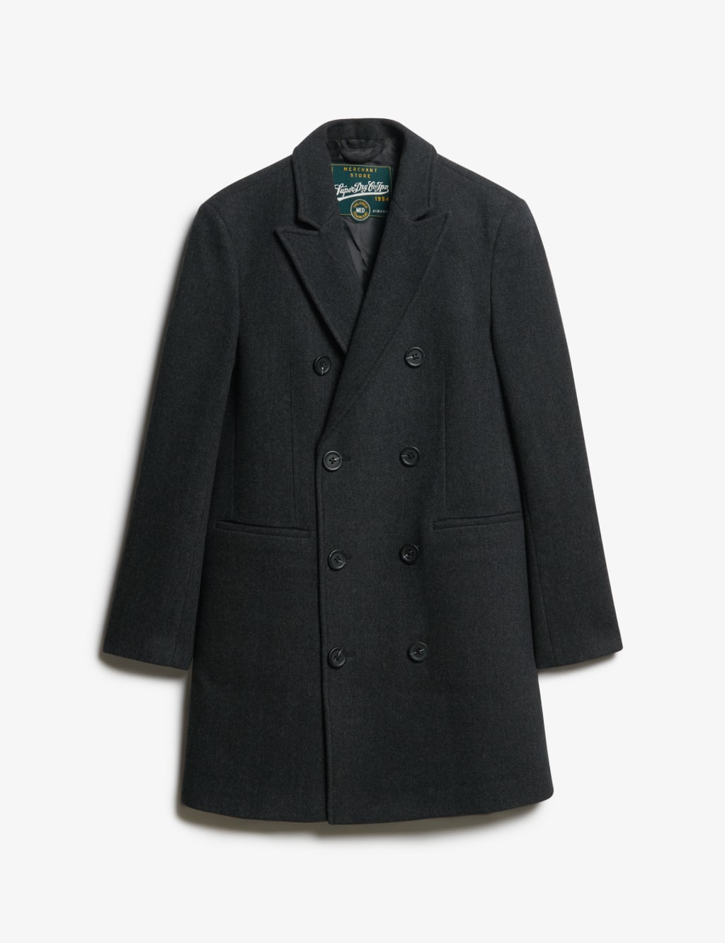 Herringbone Double Breasted Coat 2 of 7