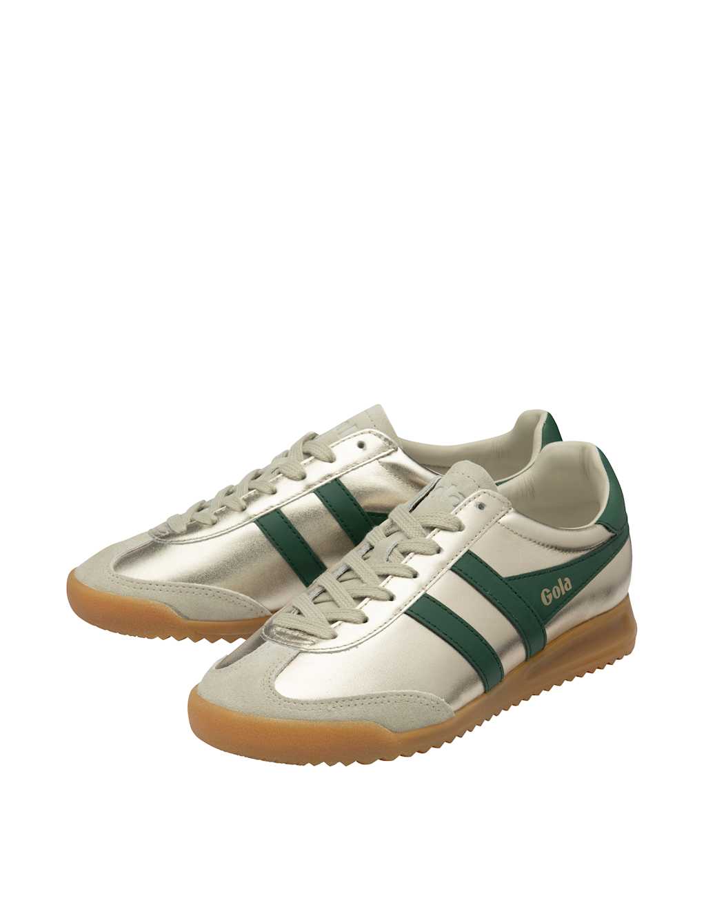 Torpedo Glimmer Leather Metallic Trainers 2 of 5