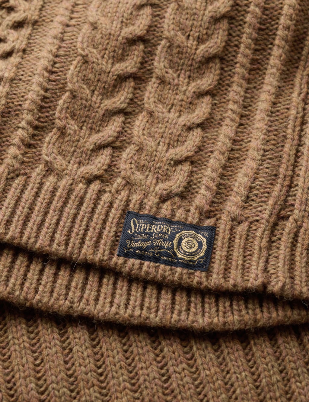 Cable Knit Roll Neck Jumper Dress with Wool 6 of 6