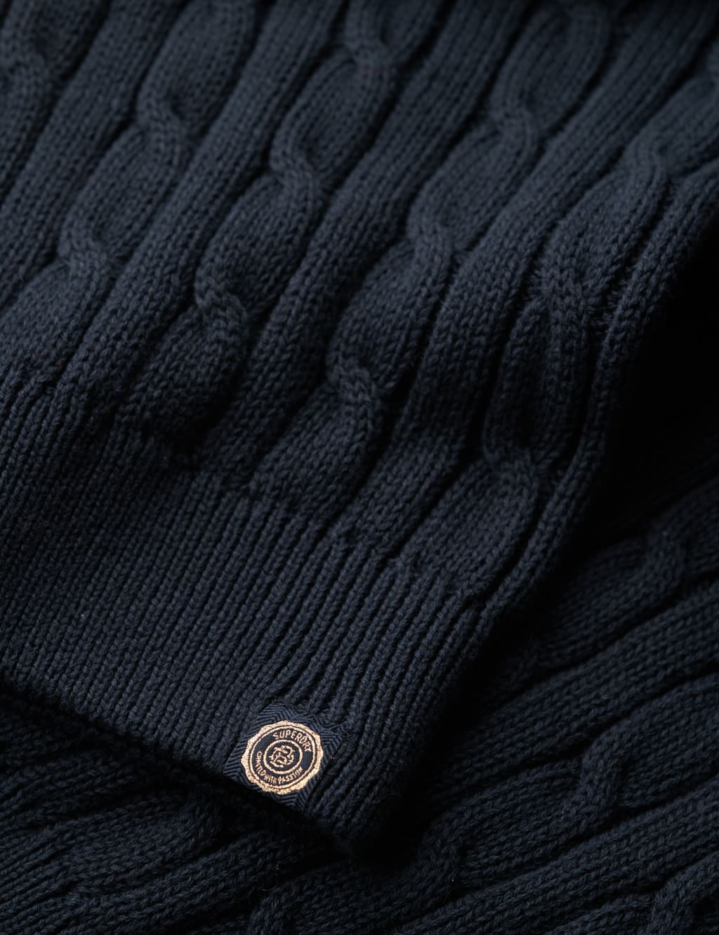 Pure Cotton Cable Knit V-Neck Jumper 5 of 5