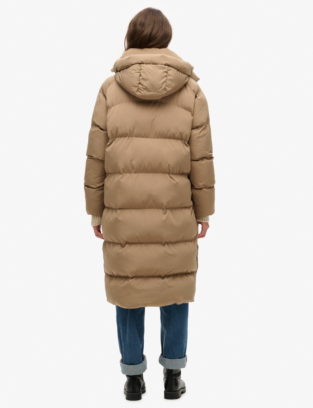 Padded Hooded Oversized Longline Puffer Jacket 3 of 5
