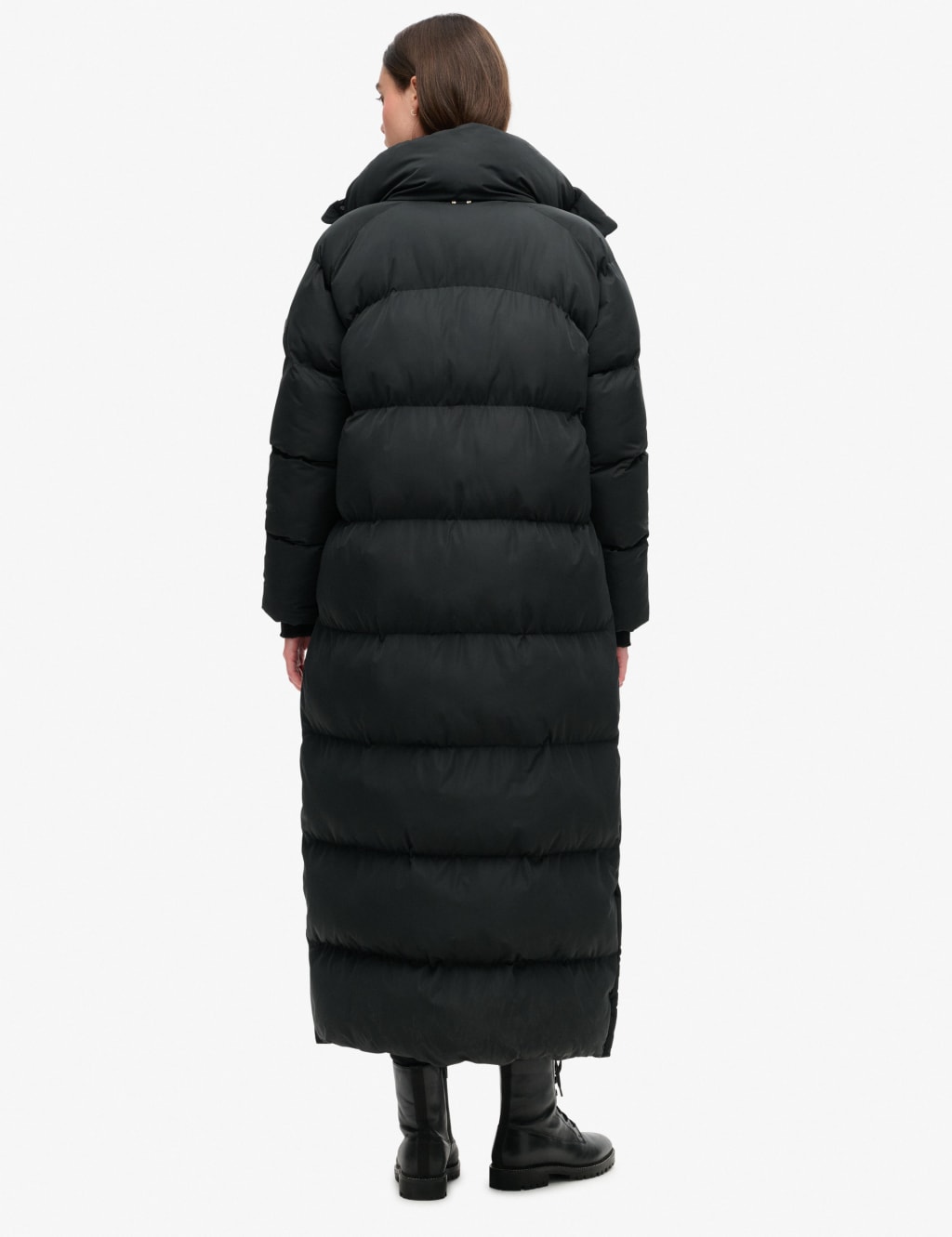 High Neck Longline Puffer Jacket 3 of 5