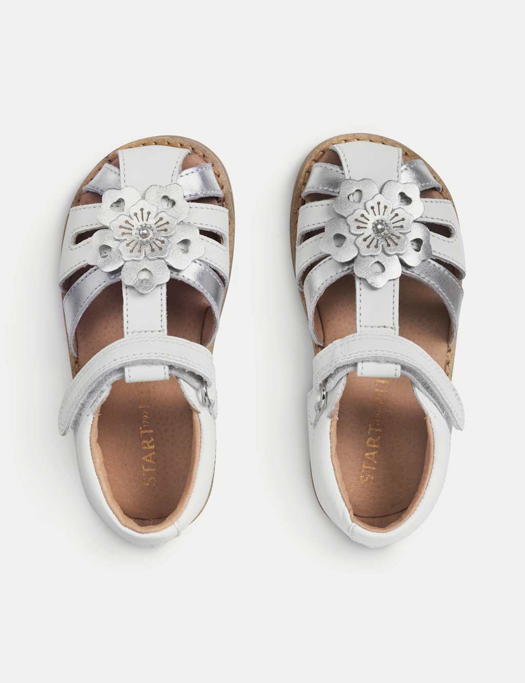 Kids' Schoolwear Leather Riptape Sandals (3 Small - 8 Small) 2 of 6