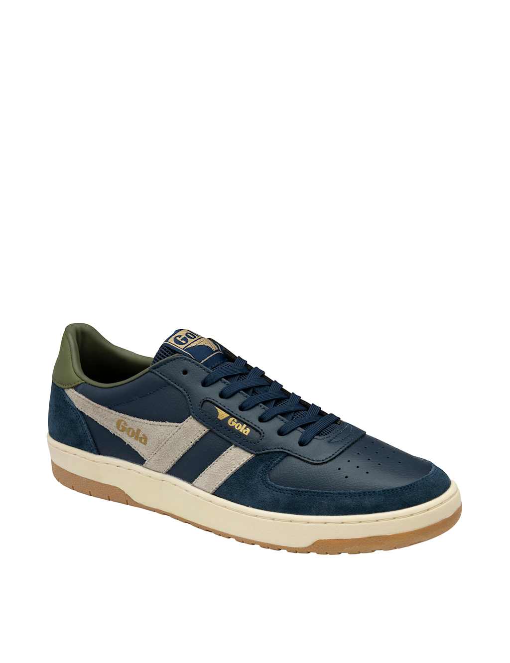 Hawk Leather Colour Block Trainers 2 of 5
