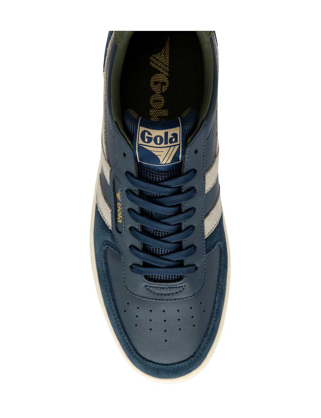Hawk Leather Colour Block Trainers 4 of 5