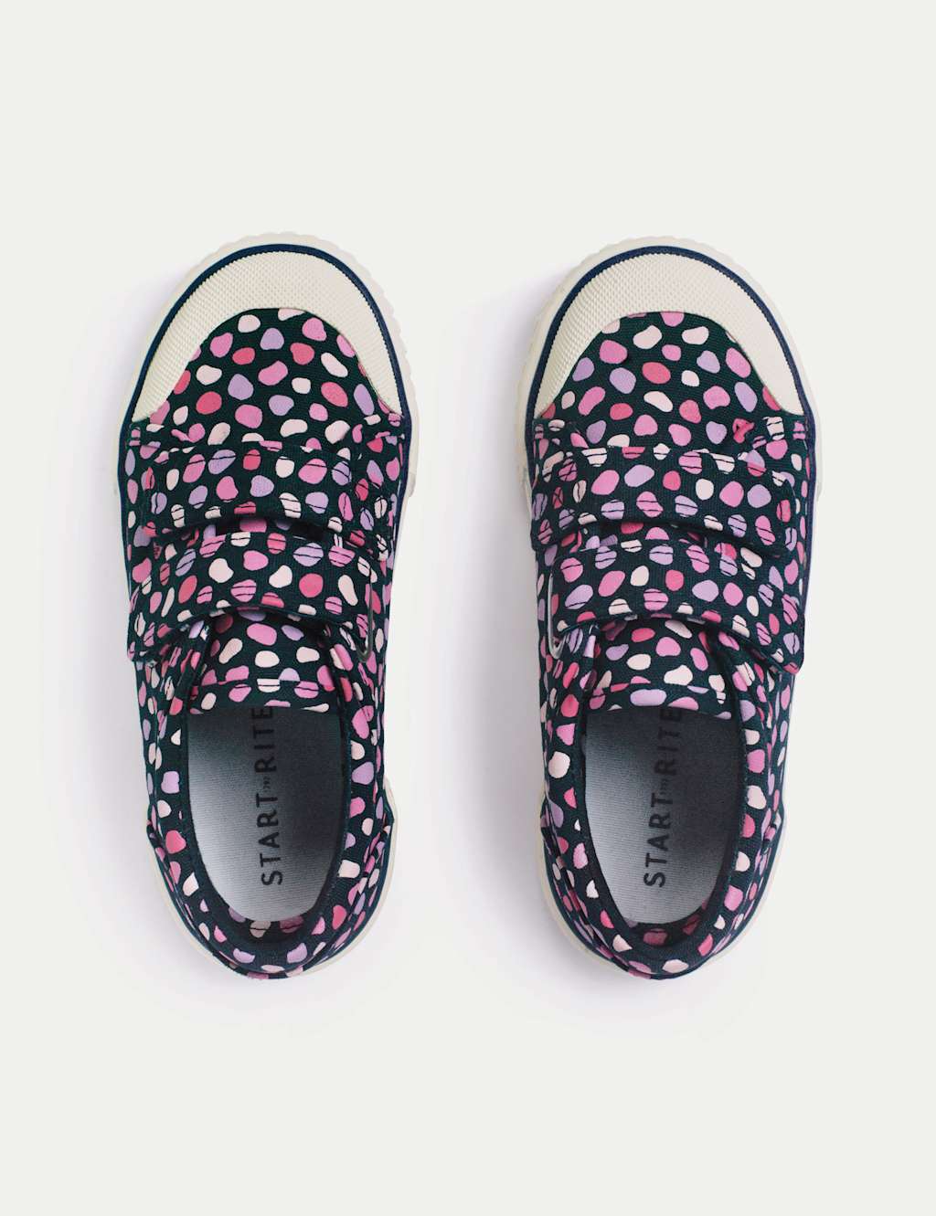 Kids' Splash Print Canvas Riptape Trainers (6 Small - 3 Large) 2 of 6