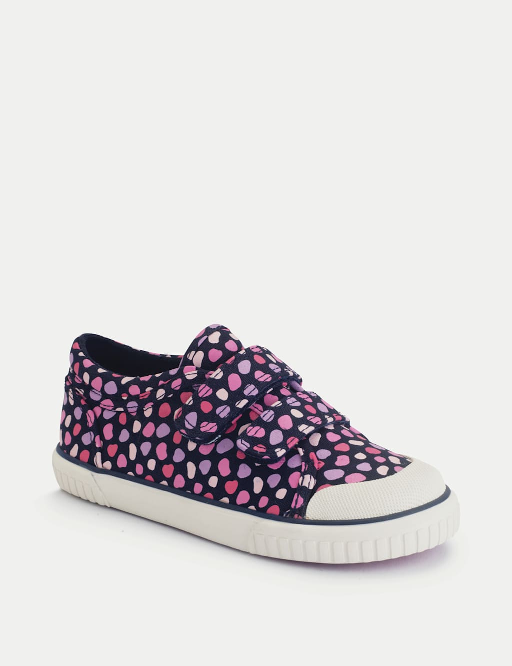 Kids' Splash Print Canvas Riptape Trainers (6 Small - 3 Large) 3 of 6
