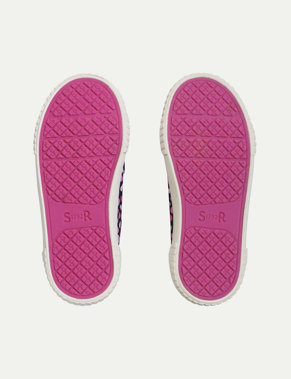 Kids' Splash Print Canvas Riptape Trainers (6 Small - 3 Large) 6 of 6