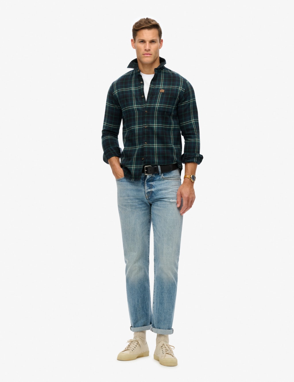 Slim Fit Pure Cotton Check Oxford Shirt 4 of 6