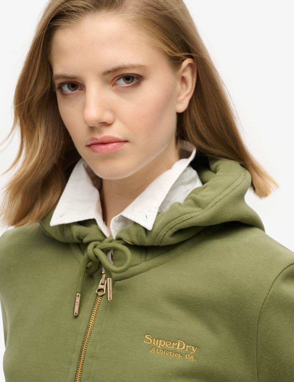 Cotton Rich Logo Zip Up Hoodie