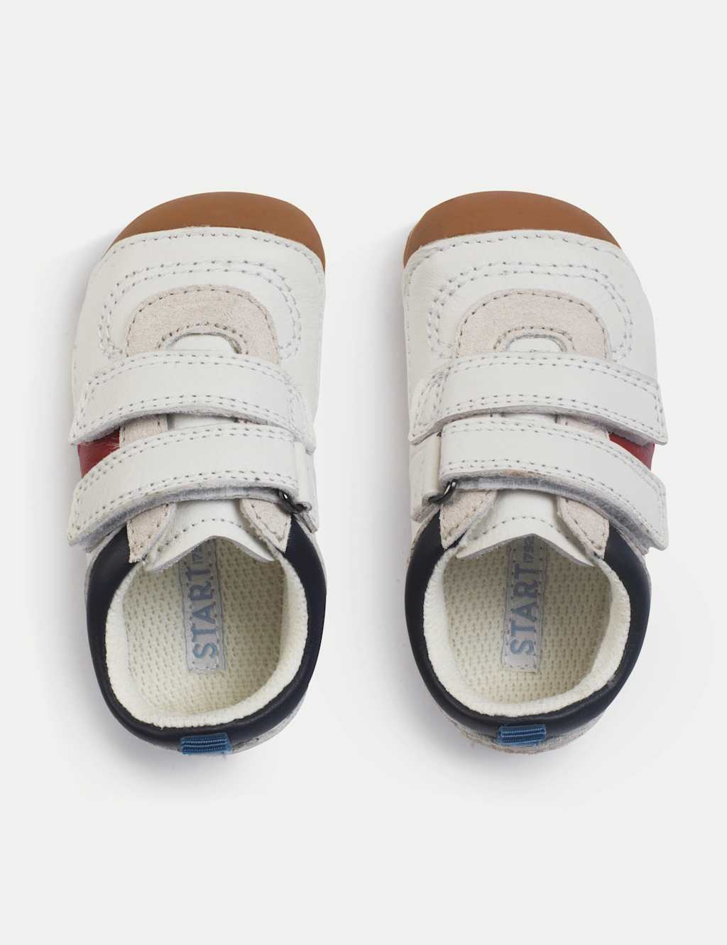 Baby Leather Riptape Pram Shoes (3½ Small - 5 Small) 2 of 6