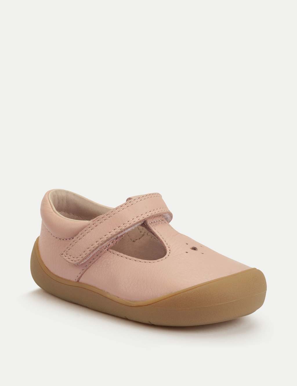 Kids' Leather Riptape T Bar Shoes (3 Small - 7 Small) 3 of 5