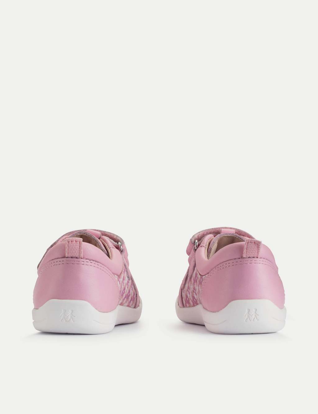 Kids' Leather Floral Riptape Trainers (4 Small - 8 Small) 4 of 6