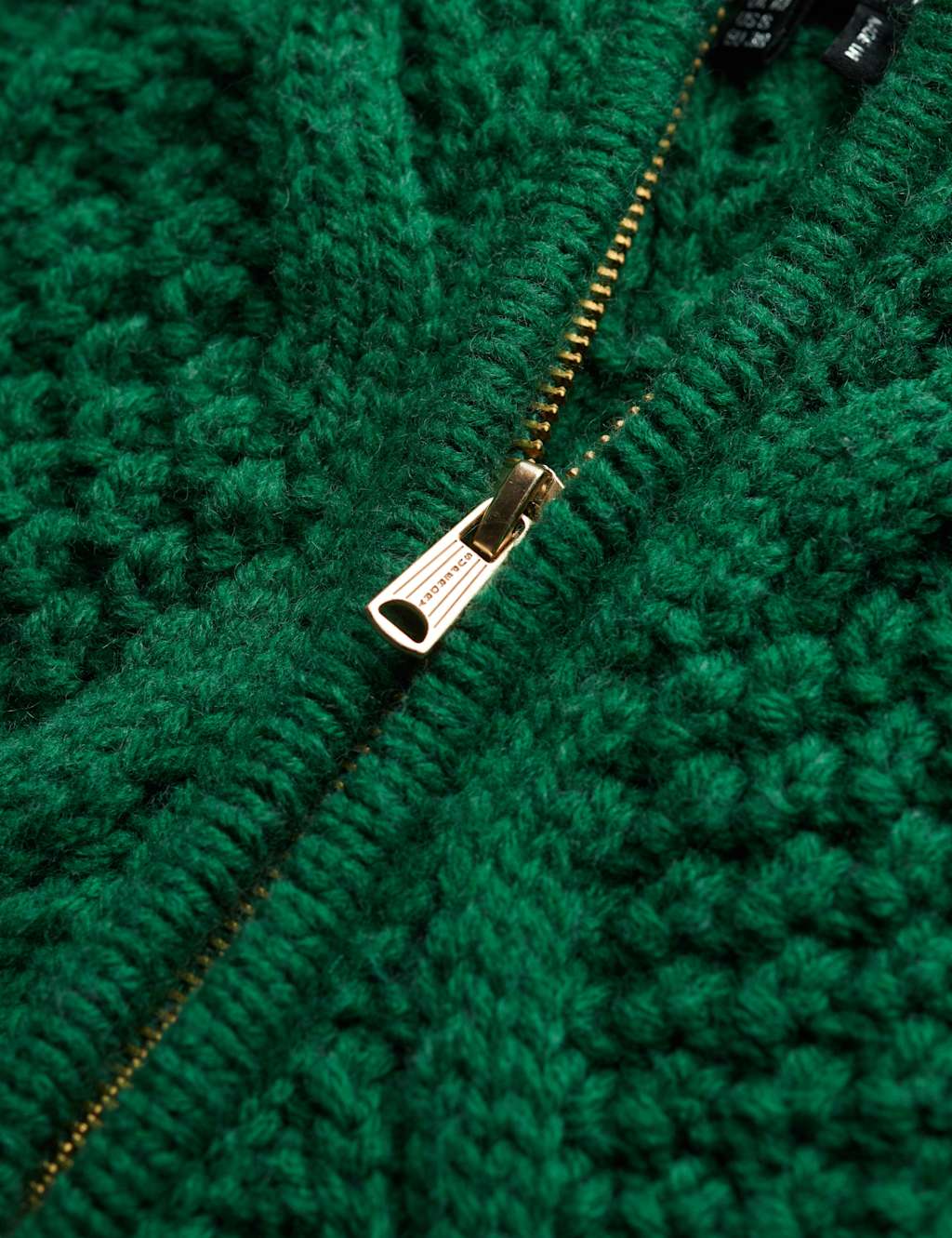 Cable Knit Funnel Neck Jumper with Wool 5 of 5