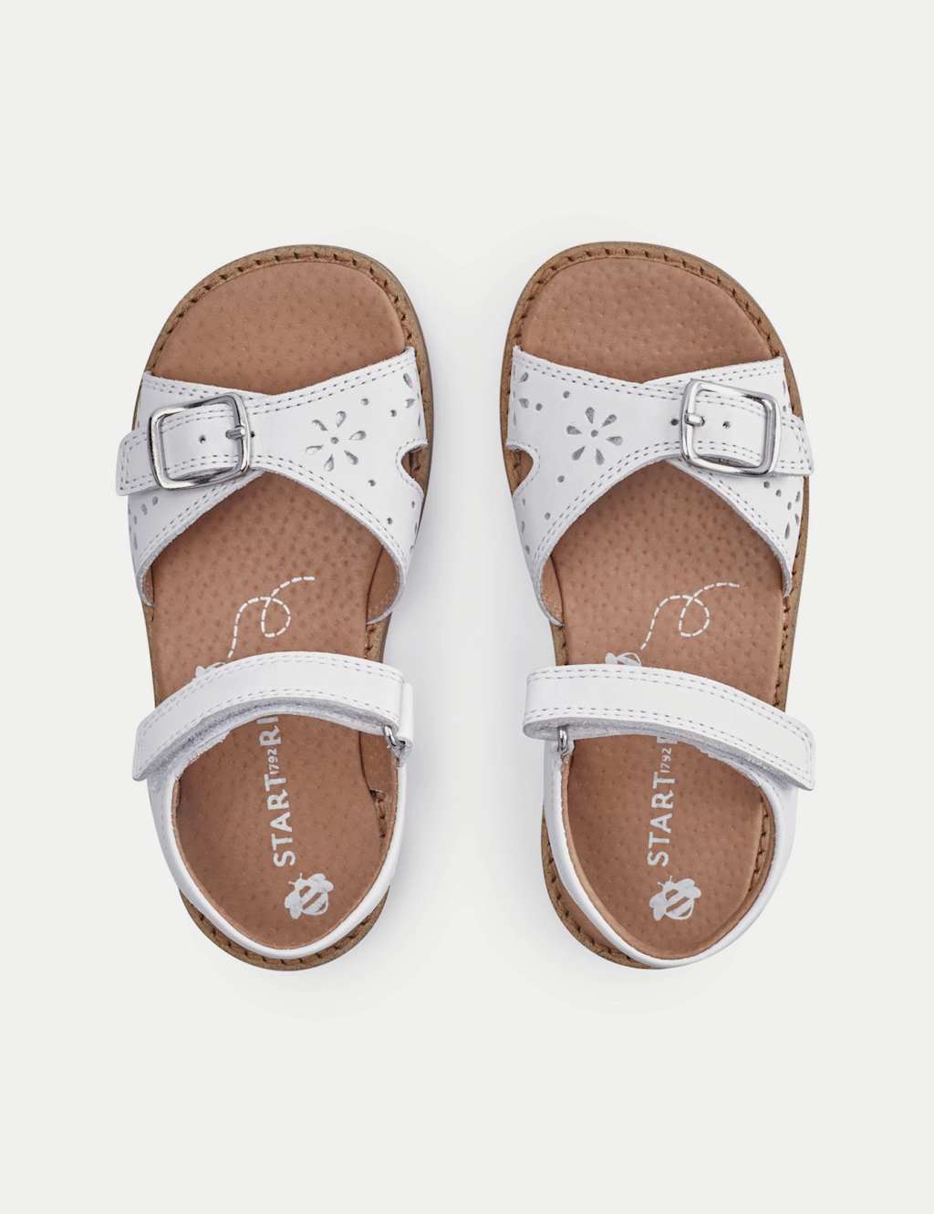 Kids' Schoolwear Leather Riptape Sandals (7 Small - 1½ Large) 2 of 6